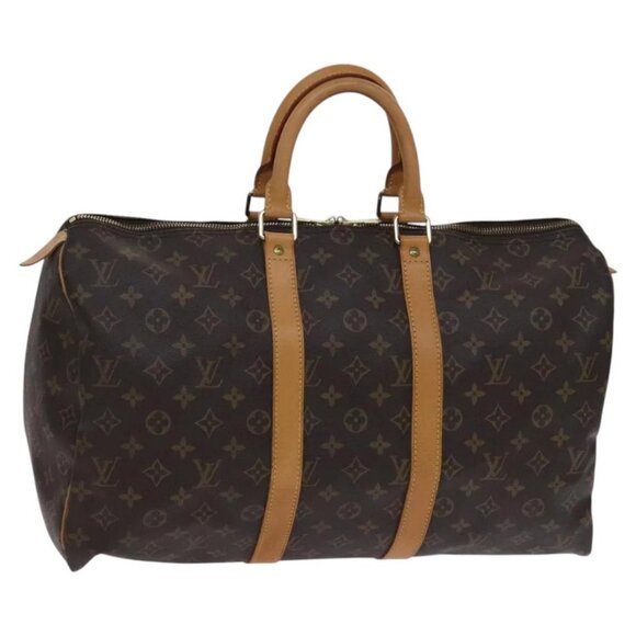 LOUIS VUITTON Monogram Keepall 45 Boston Bag M41428 LV Auth nb290 - Picture 2 of 16